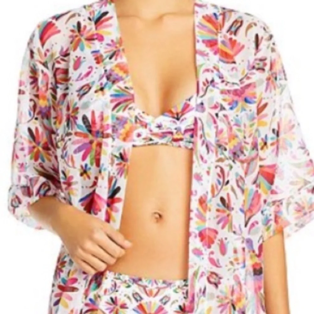 NWOT Verdelimon Caftan Swim Cover-up In Tapiz One Size fits most retail $257 - Picture 11 of 12